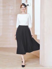 Éblouissantes en Strass: Robe à Col en Scoop Noir