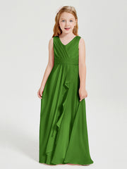 Boho Robes de Demoiselle d'Honneur Longues en Mousseline Mousse