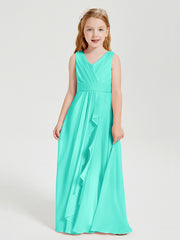 Boho Robes de Demoiselle d'Honneur Longues en Mousseline Spa