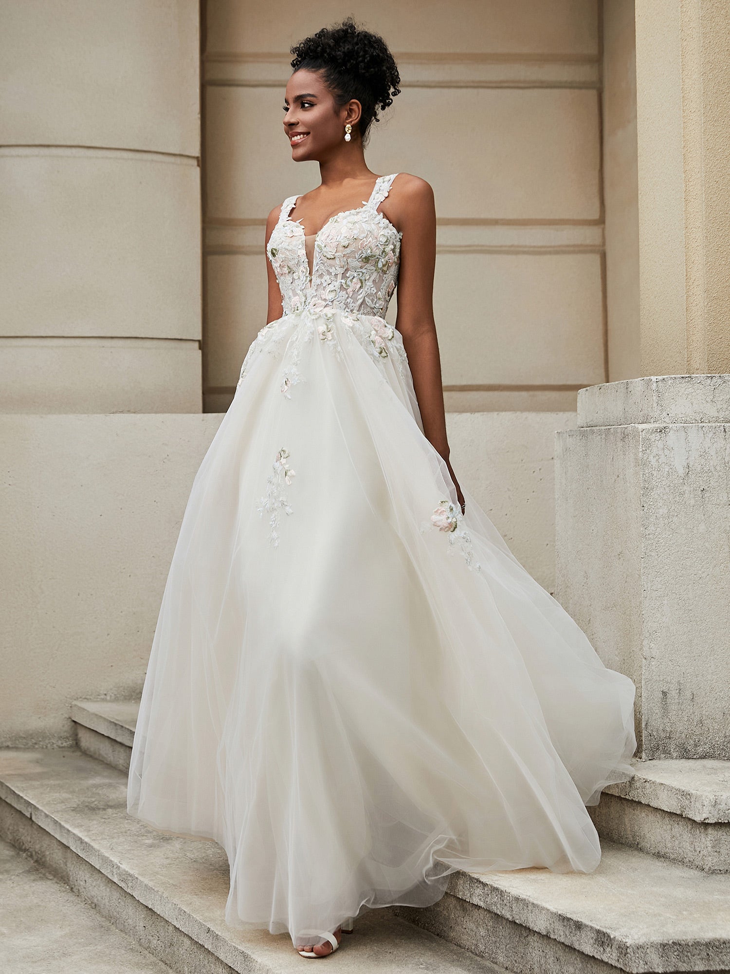 Robe de mariée avec lacet retailer au dos