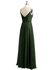 Spaghetti Bretelles Mousseline Robes Avec Col En Cœur Olive Verte Grande Taille