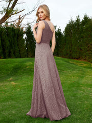 Robe en Dentelle Sans Manches à Une Épaule avec Ceinture Dusk Grande Taille