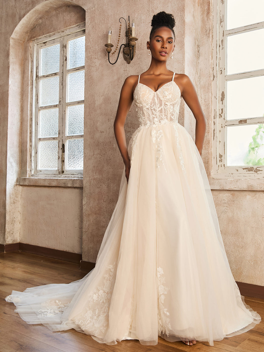 Robe De Soirée/cocktail JS Collection - Taille UK 14 - Ivoire à Bretelles Spaghetti