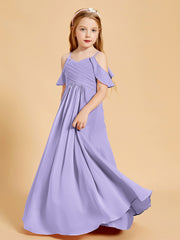 Robes de Demoiselle d'Honneur Junior à Hors de l'Épaule Lilas