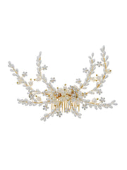 Peigne Accessoire Mariage Perles et Strass