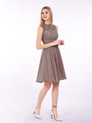 Col d'Illusion Mousseline et Dentelle Robe Dusk