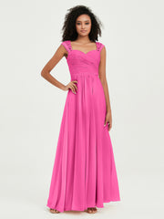 Col En Cœur Mousseline Robes Avec Dentelle Mancherons Azalée