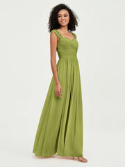 Col En Cœur Mousseline Robes Avec Dentelle Mancherons Trèfle