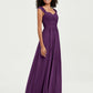 Col En Cœur Mousseline Robes Avec Dentelle Mancherons Raisin