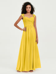 Col En Cœur Mousseline Robes Avec Dentelle Mancherons Souci