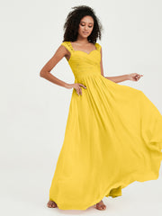 Col En Cœur Mousseline Robes Avec Dentelle Mancherons Souci