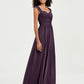 Col En Cœur Mousseline Robes Avec Dentelle Mancherons Plum