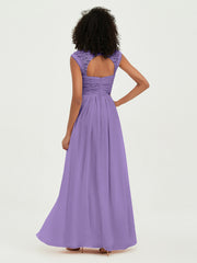 Col En Cœur Mousseline Robes Avec Dentelle Mancherons Tahiti