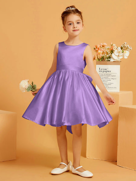 Robe de Fille Courte à A-ligne avec Nœud Tahiti – BABARONI FR