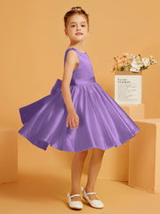Robe de Fille Courte à A-ligne avec Nœud Tahiti