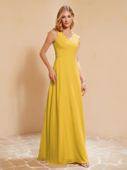 Robe de Demoiselle d'Honneur Empire Sans Manches avec Nœud Papillon Souci Grande Taille