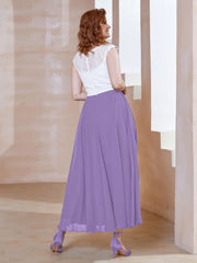 Robe en Mousseline Longueur de Mollet à Col en V avec Poches Tahiti Grande Taille