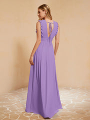 Maxi Robe Sans Manches avec Décolleté en V Plongeant Tahiti