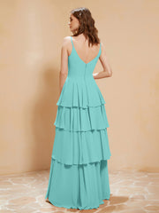 Robe Longue Bohème en Mousseline avec Volants Spa Grande Taille