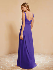 Robe de Demoiselle d'Honneur Sans Manches avec Volants Régence Grande Taille