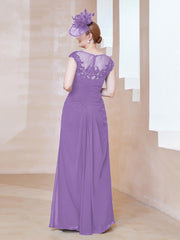 Robe en Mousseline Dentelle à Col Illusion Scoop Tahiti