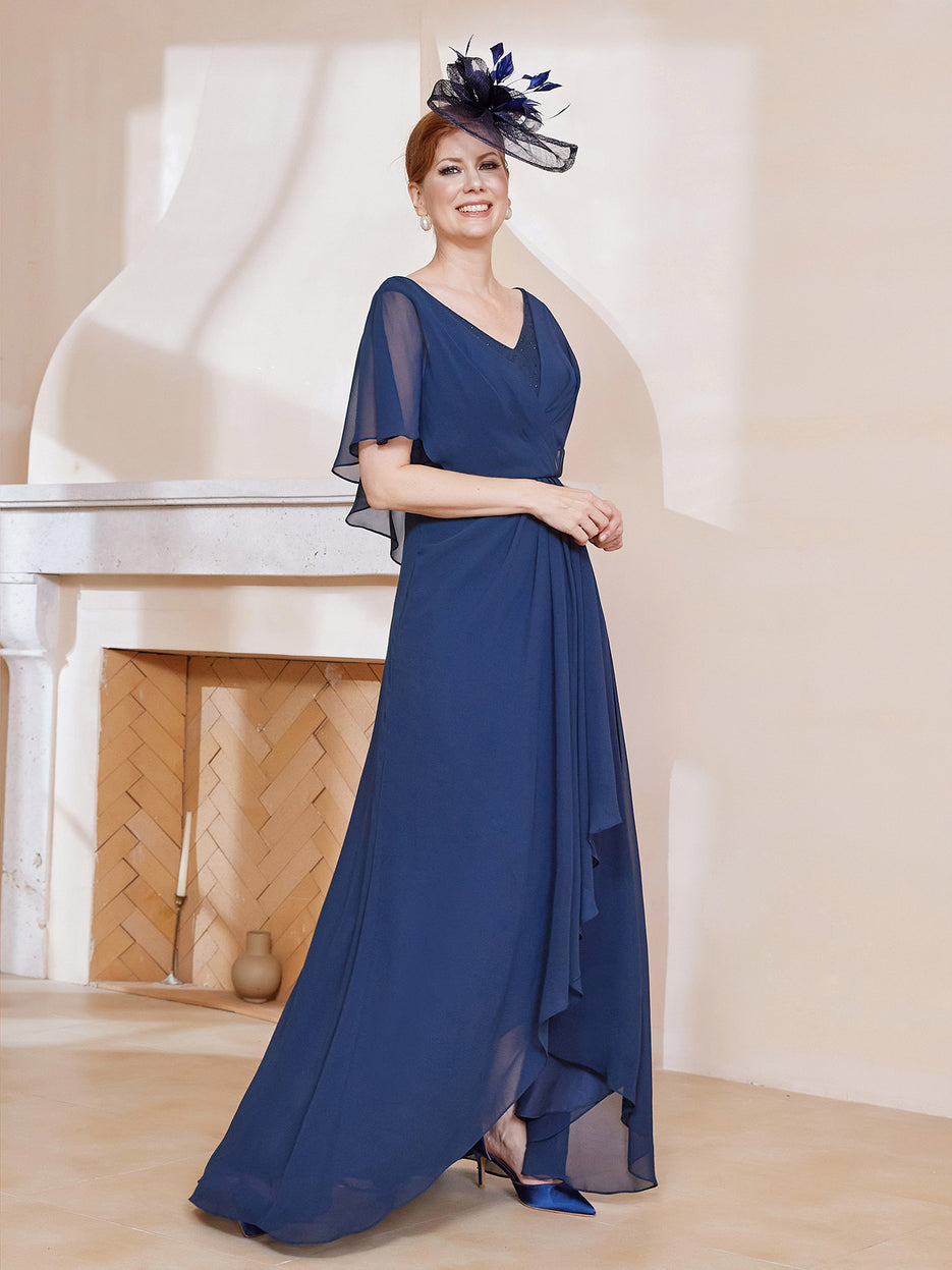 Betty, Robe plissée marine