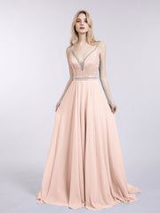 Bretelle Spaghetti Dentelle et Mousseline Robe Rose Perle