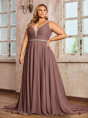 Bretelle Spaghetti Dentelle et Mousseline Robe Vintage Mauve