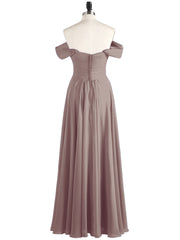 Robes Demoiselle d'honneure Hors de l'épaule Empire Dusk