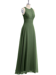Dentelle Profond Col En V Et Dos Mousseline Robes Longues Olive Verte Grande Taille