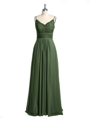 Spaghetti Bretelles Mousseline Et Dentelle Robes Olive Verte Grande Taille