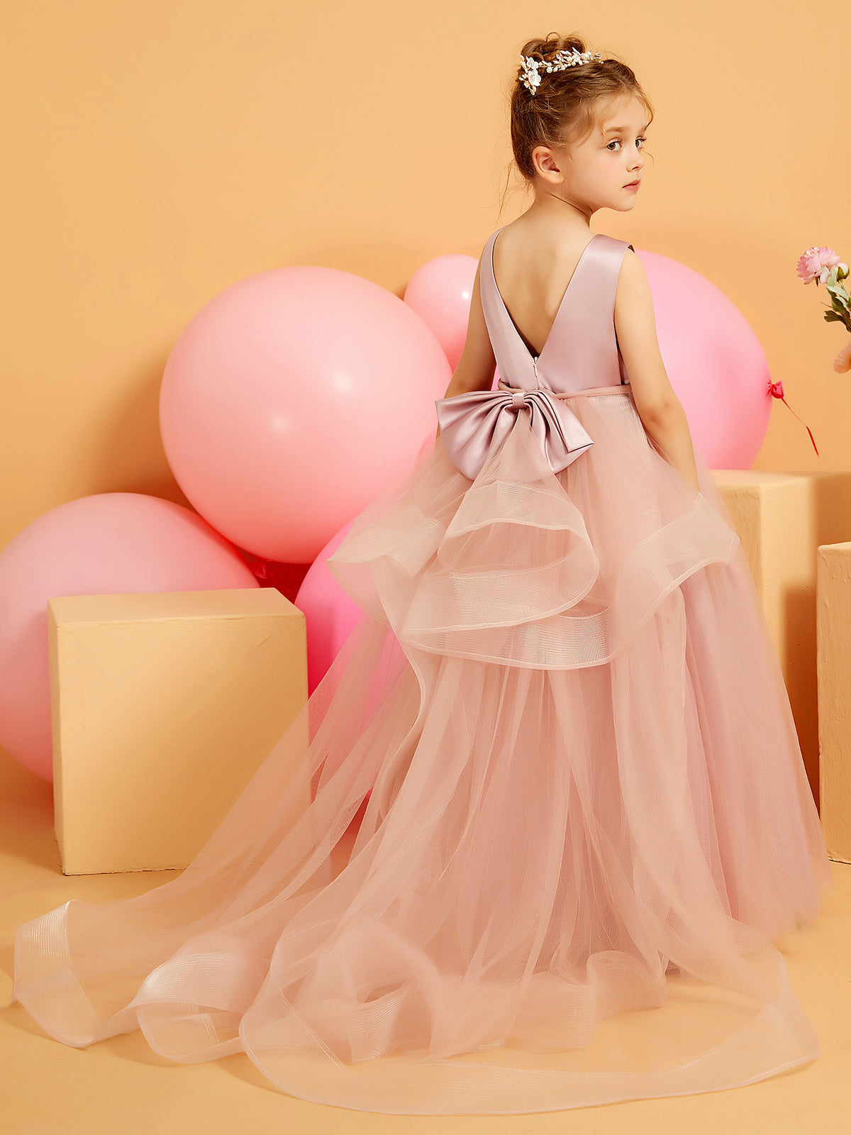 Robe De Concours Perfect Angels Blanche - Multi-Niveaux - Fille - Neuf Étiquettes