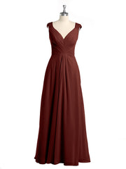 Dentelle Bretelles Col En V Mousseline Robes Avec Poches terracotta Grande Taille