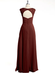 Dentelle Bretelles Col En V Mousseline Robes Avec Poches terracotta Grande Taille