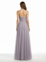 Illusion Col Croisé Taille Tulle Robes Dusk