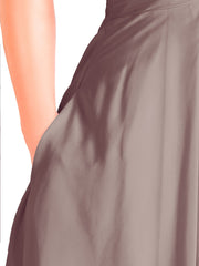 Short Mousseline Robe Demoiselle d'honneur avec Poche Dusk