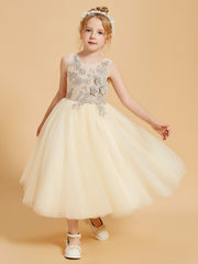 Robes de Fille Enchanteresses avec Détails en Tulle et Appliqué