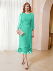 Robe en Mousseline Longueur de Mollet avec Veste Spa Grande Taille