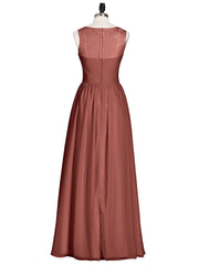 Longueur de Genou Robe Demoiselle d'honneur Courte avec Col en V terracotta Grande Taille