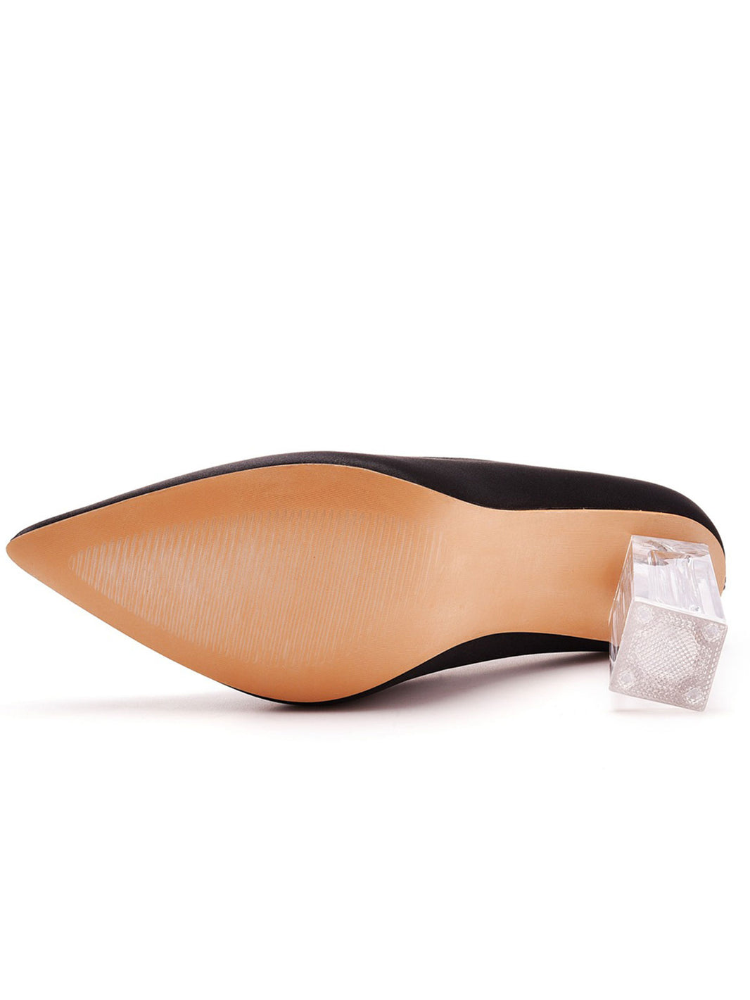 Talons Habillés Noirs St Jean Avec Boucle Argent Et Strass - Taille 8 US - Occasion