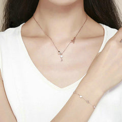 Bracelets à breloques plaqués or rose cadeau de demoiselle d'honneur