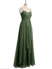 Spaghetti Bretelle Cœur Mousseline Robes Olive Verte Grande Taille