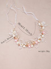 Bandeau Feuille de Filles de Mariage avec Perles