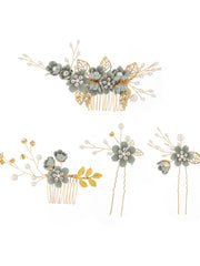 Ensemble de Peigne et Épingles à Cheveux pour la Mariée