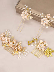 Ensemble de Peigne et Épingles à Cheveux pour la Mariée