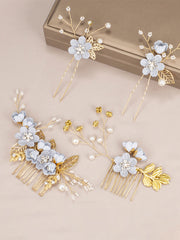 Ensemble de Peigne et Épingles à Cheveux pour la Mariée