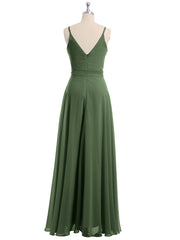 Spaghetti Bretelle Mousseline Robes Avec Ceinture Nœud Olive Verte Grande Taille