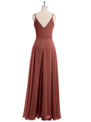 Spaghetti Bretelle Mousseline Robes Avec Ceinture Nœud terracotta Grande Taille