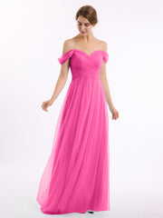 Hors De l'Épaule Col En Cœur Tulle Robe Azalée