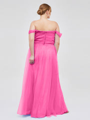 Hors De l'Épaule Col En Cœur Tulle Robe Azalée